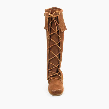 Women's Women's Front Lace Knee High Boot