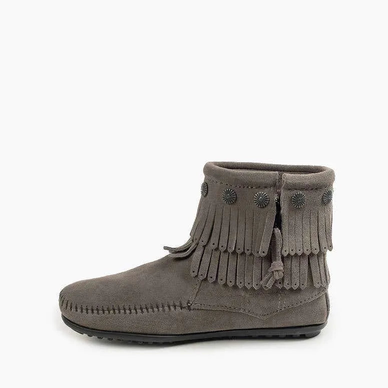 Women's Double Fringe Side Zip Boot