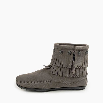 Women's Double Fringe Side Zip Boot