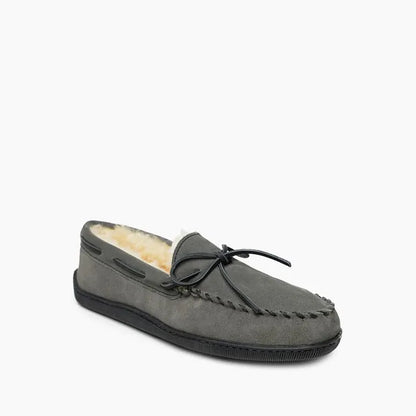 Men's Men's Sheepskin Hardsole Slipper - Wide & Extended Sizes