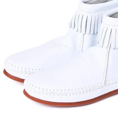 Women's Leather Back Zip Hardsole Boot