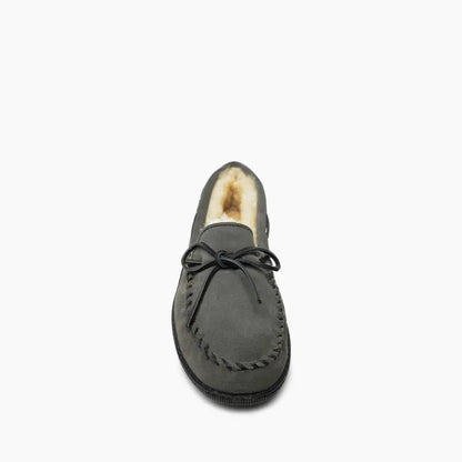 Men's Men's Sheepskin Hardsole Slipper - Wide & Extended Sizes