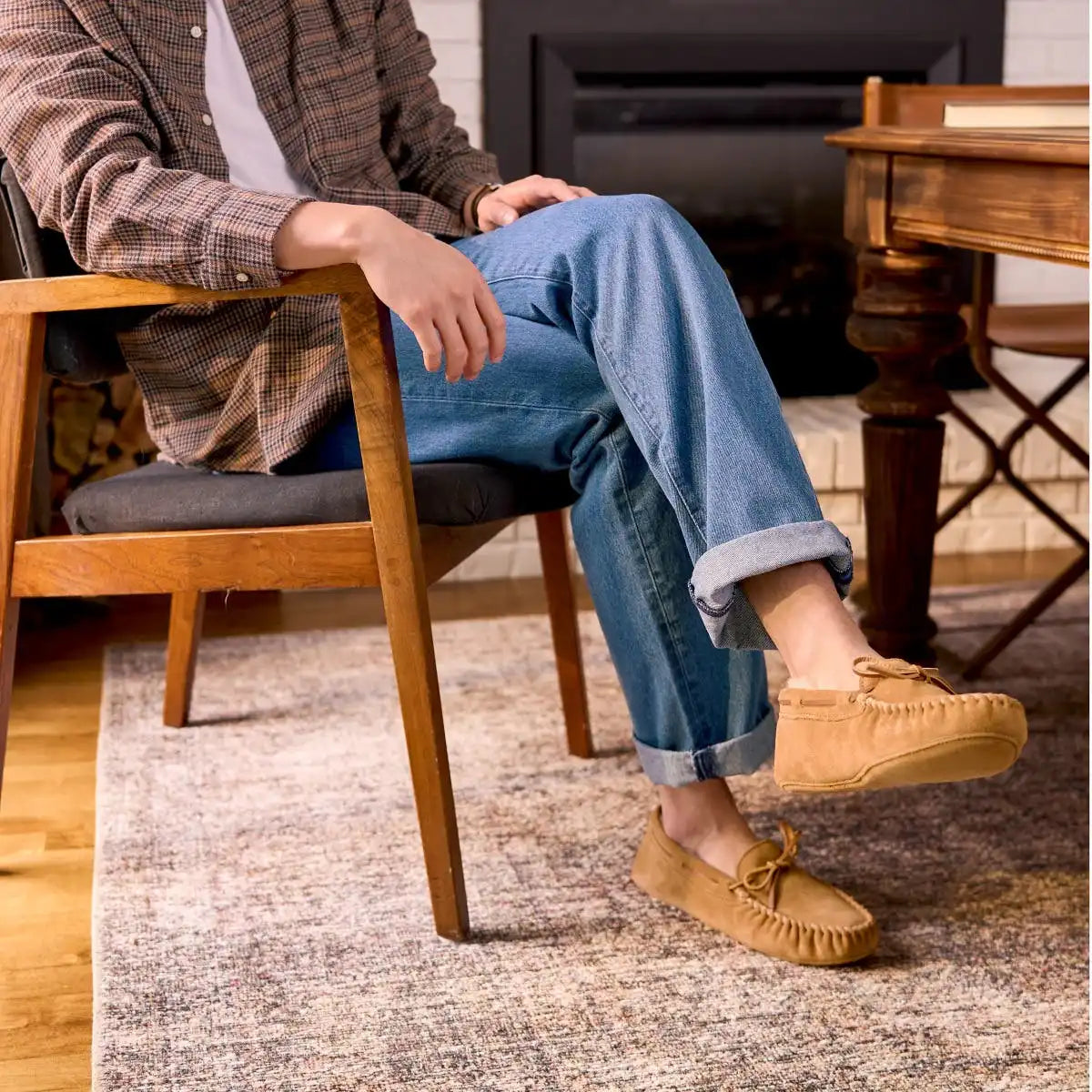 Men's Men's Sheepskin Softsole Slipper - Extended Sizes