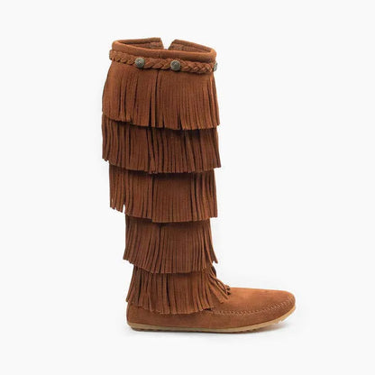 Women's 5-Layer Fringe Boot