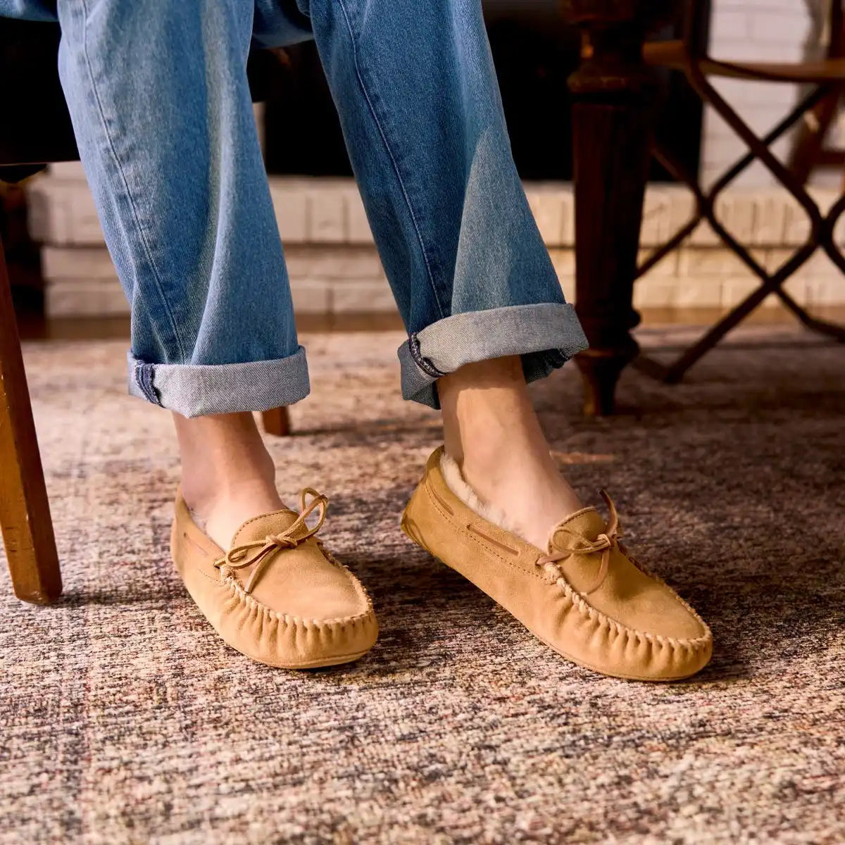 Men's Men's Sheepskin Softsole Slipper - Extended Sizes