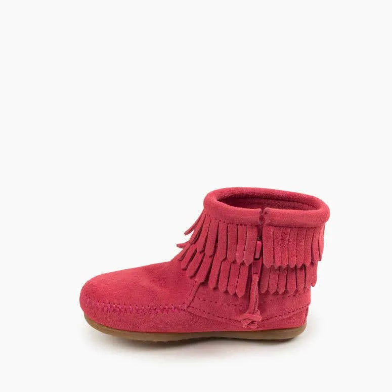Kids' Double Fringe Side Zip Boot