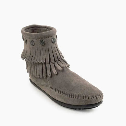 Women's Double Fringe Side Zip Boot