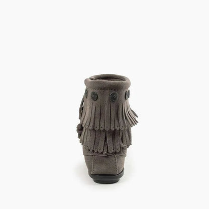 Women's Double Fringe Side Zip Boot