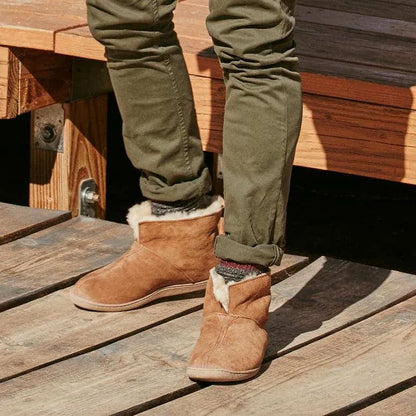 Men's Sheepskin Ankle Boot - Wide & Extended Sizes