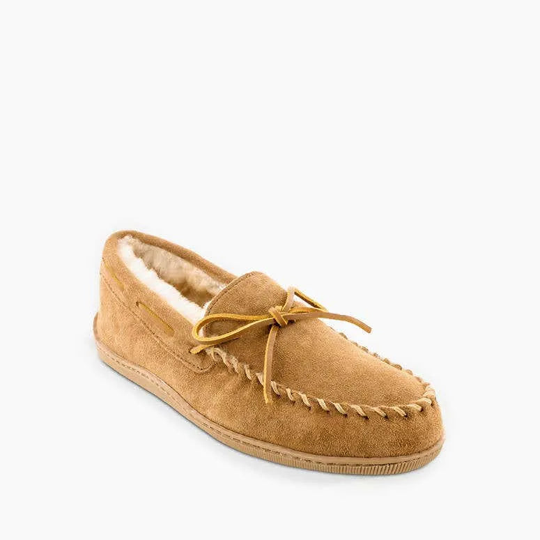 Men's Men's Sheepskin Hardsole Slipper - Wide & Extended Sizes