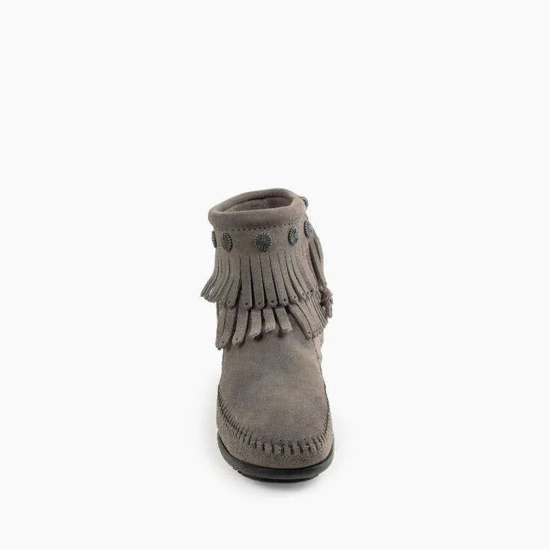 Women's Double Fringe Side Zip Boot