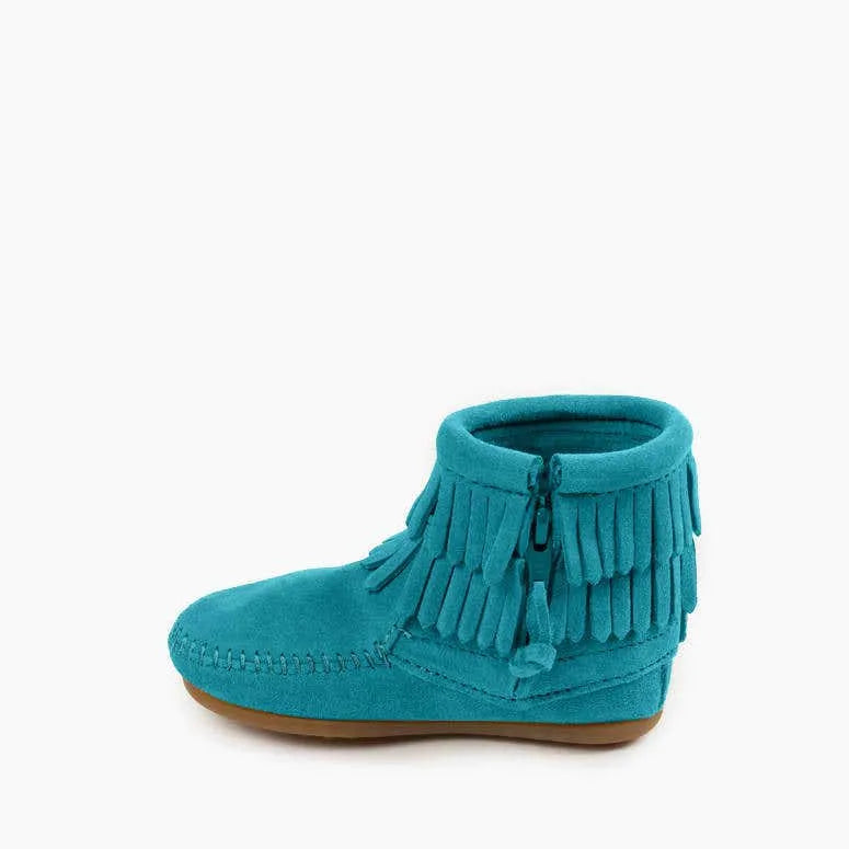 Kids' Double Fringe Side Zip Boot