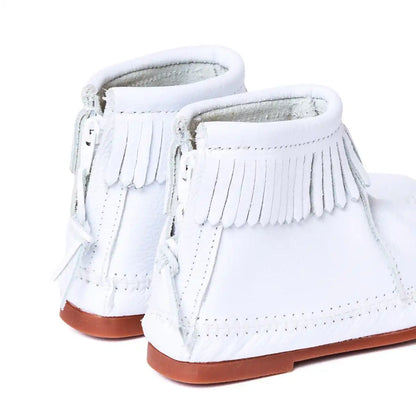Women's Leather Back Zip Hardsole Boot