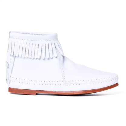 Women's Leather Back Zip Hardsole Boot