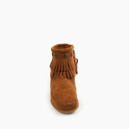 Women's Double Fringe Side Zip Boot