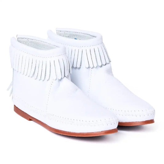 Women's Leather Back Zip Hardsole Boot
