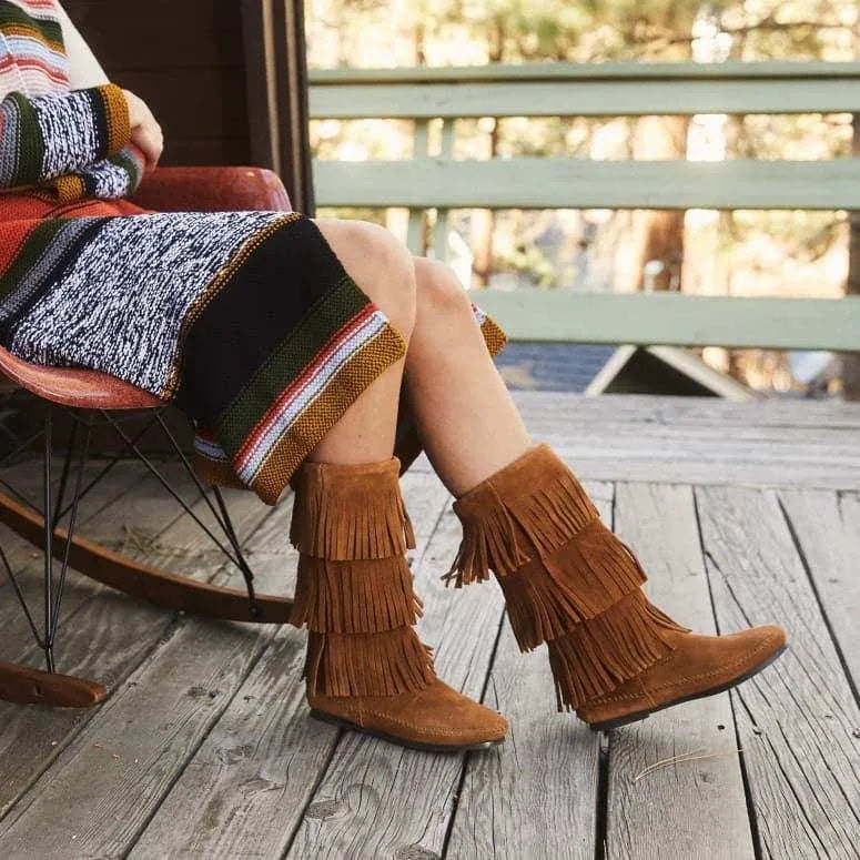 Women's 3-Layer Fringe Boot