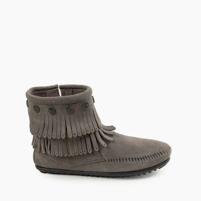 Women's Double Fringe Side Zip Boot